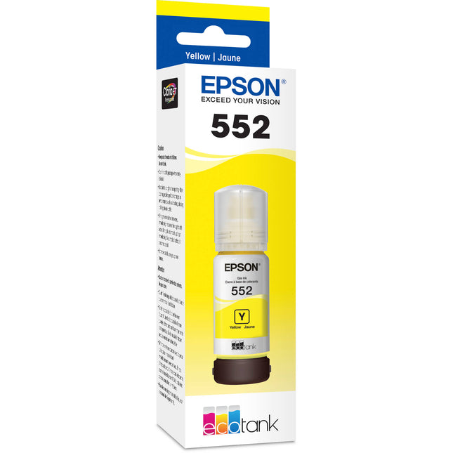 Epson Claria ET Premium T552 Botella de Tinta Amarilla 70mL Alta Capacidad EcoFit