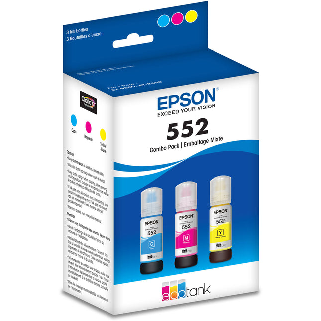 Epson T552 Kit de Tintas EcoTank Multi Color para ET-8500 y ET-8550