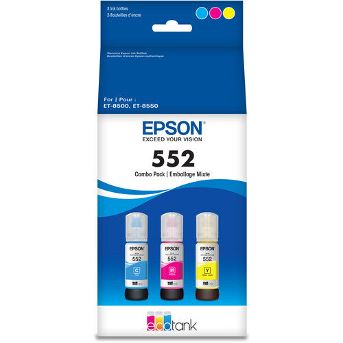 Epson T552 Kit de Tintas EcoTank Multi Color para ET-8500 y ET-8550