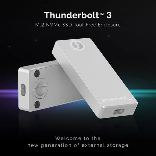 Sabrent Thunderbolt 3 a M.2 NVMe SSD Caja Sin Herramientas M-Key 2280 Alumínio