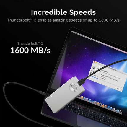 Sabrent Thunderbolt 3 a M.2 NVMe SSD Caja Sin Herramientas M-Key 2280 Alumínio