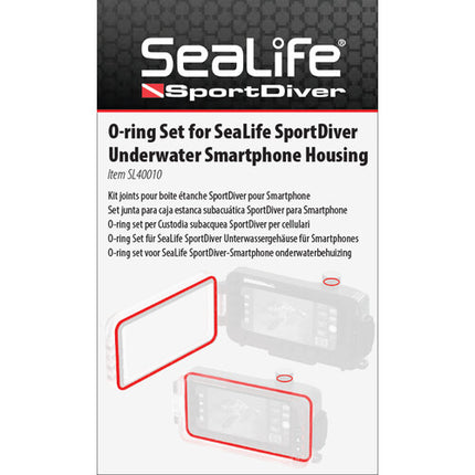 SeaLife O-Ring Set para Carcasa Submarina SportDiver con Garantía 1 Año