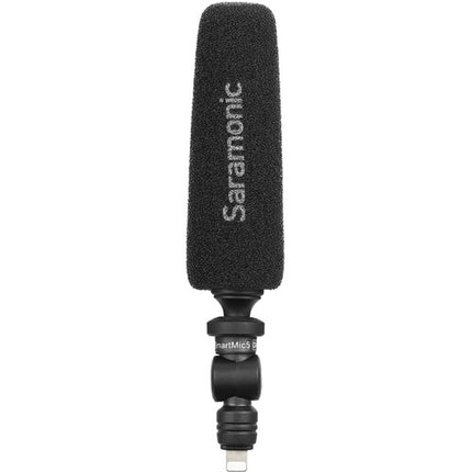 Saramonic SmartMic5 Di Micrófono Shotgun Mini para iOS con filtro de espuma y viento