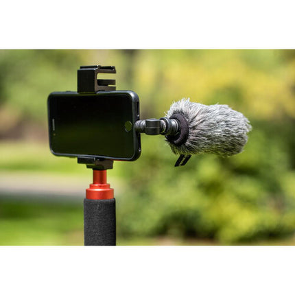 Saramonic SmartMic5 Di Micrófono Shotgun Mini para iOS con filtro de espuma y viento