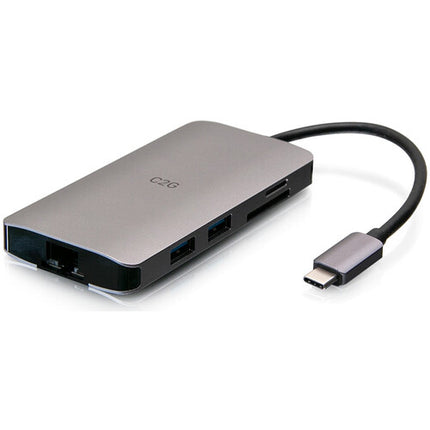 C2G 8-en-1 USB Tipo-C Mini Dock con HDMI 4K y 100W PD