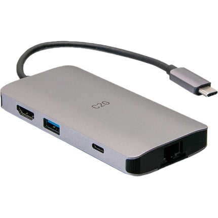C2G 8-en-1 USB Tipo-C Mini Dock con HDMI 4K y 100W PD