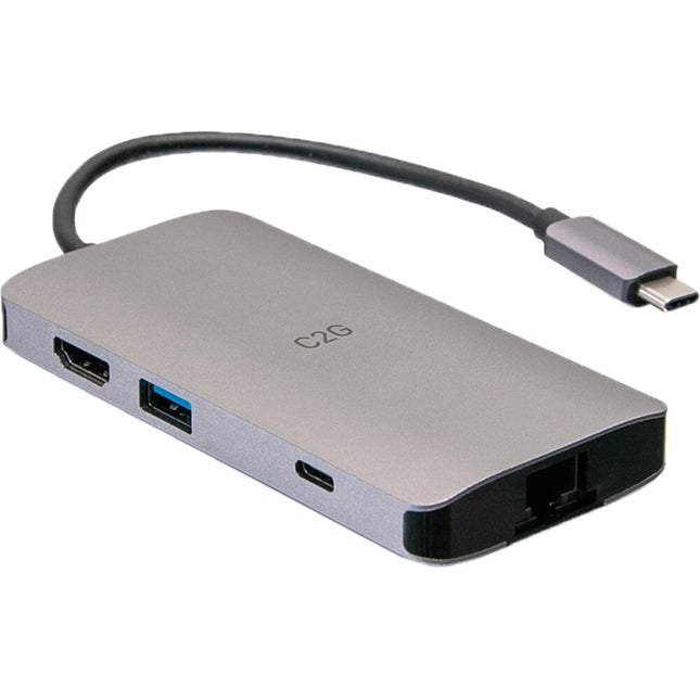 C2G 8-en-1 USB Tipo-C Mini Dock con HDMI 4K y 100W PD