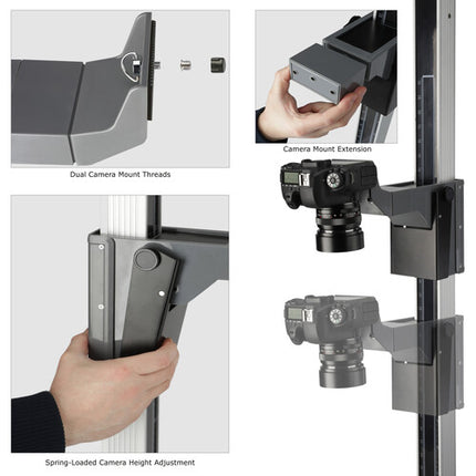 Impact Pro Copy Stand para fotografía de mesa con luz LED dual 42 pulgadas 40W