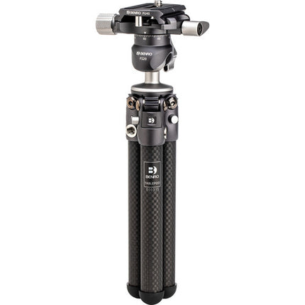 Benro TablePod Pro Kit Trípode Fibra de Carbono 8 8" 6 6 lb con Placa Adaptadora Smartphone 70mm