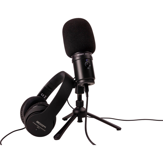 Zoom ZUM-2 Micrófono para Podcast con Auriculares Soporte y Cable USB-A