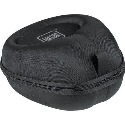 Funda rígida Gator para auriculares plegables y no plegables negra con interior suave y clip carabinero