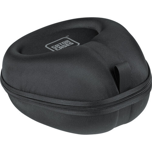 Funda rígida Gator para auriculares plegables y no plegables negra con interior suave y clip carabinero