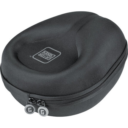 Funda rígida Gator para auriculares plegables y no plegables negra con interior suave y clip carabinero