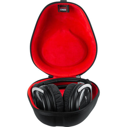 Funda rígida Gator para auriculares plegables y no plegables negra con interior suave y clip carabinero