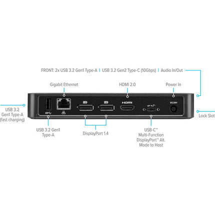 Targus Universal Docking Station USB Type-C 85W con 4 USB 3.2 y HDMI