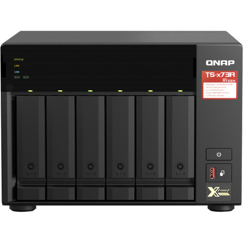 QNAP TS-673A NAS 6 Bahías 8GB RAM AMD Quad-Core 2.2 GHz