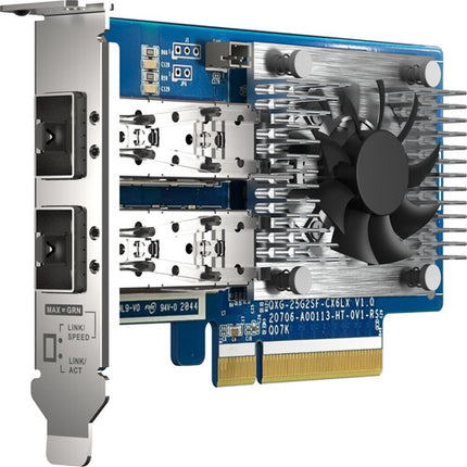 QNAP QXG-25G2SF-CX6 Tarjeta de expansión de red 2x25GbE PCIe 4.0 x8