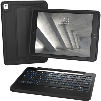 ZAGG Keyboard Rugged Book para iPad 10.2" con Teclado Retroiluminado y Protección hasta 2 m