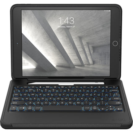 ZAGG Keyboard Rugged Book para iPad 10.2" con Teclado Retroiluminado y Protección hasta 2 m