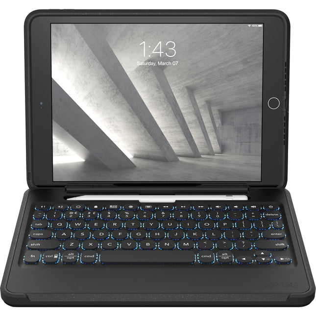 ZAGG Keyboard Rugged Book para iPad 10.2" con Teclado Retroiluminado y Protección hasta 2 m