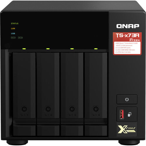 QNAP TS-473A-8G-US NAS 4 Bahías CPU Quad Core 2.2 GHz 8GB RAM