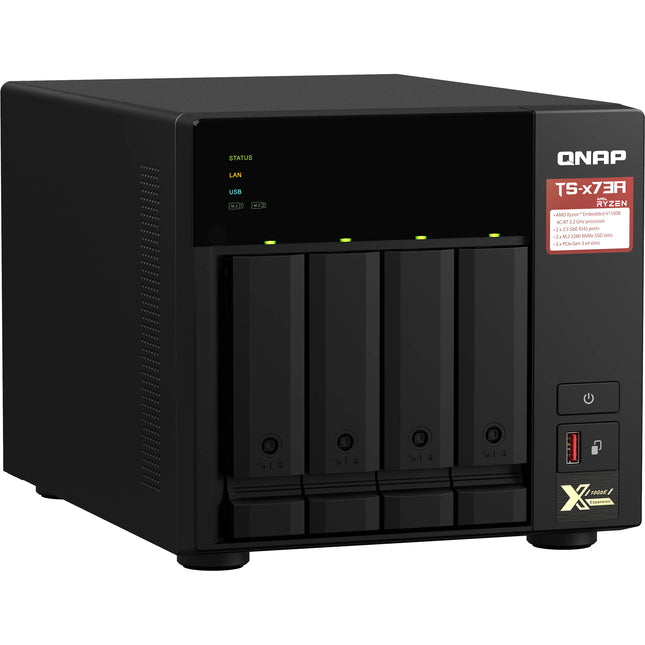 QNAP TS-473A-8G-US NAS 4 Bahías CPU Quad Core 2.2 GHz 8GB RAM