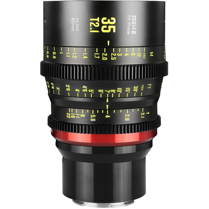 Meike 35mm T2.1 FF-Prime Objetivo Cine con Montura E 13" Enfoque Mínimo 330° Giro de Enfoque