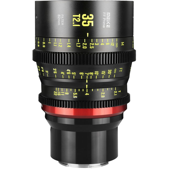 Meike 35mm T2.1 FF-Prime Objetivo Cine con Montura E 13" Enfoque Mínimo 330° Giro de Enfoque