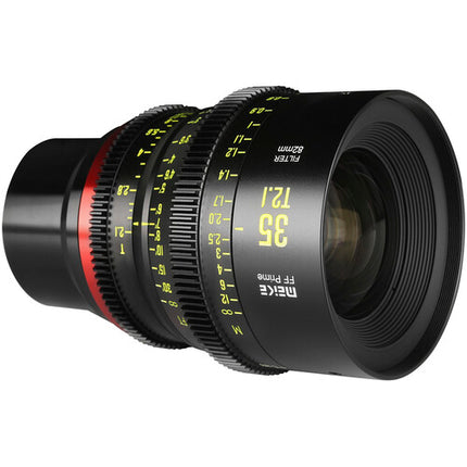 Meike 35mm T2.1 FF-Prime Objetivo Cine con Montura E 13" Enfoque Mínimo 330° Giro de Enfoque