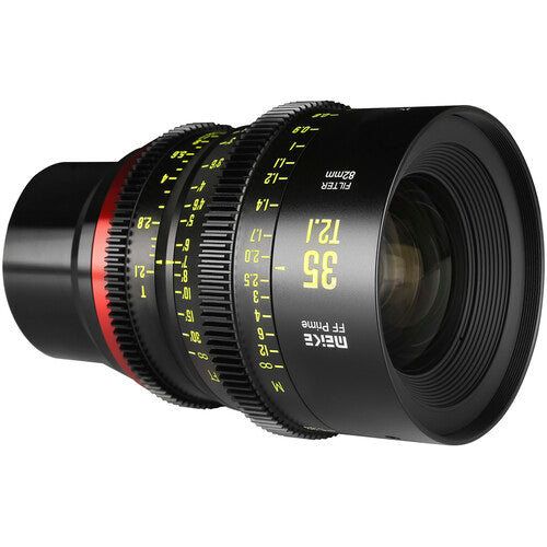 Meike 35mm T2.1 FF-Prime Objetivo Cine con Montura E 13" Enfoque Mínimo 330° Giro de Enfoque