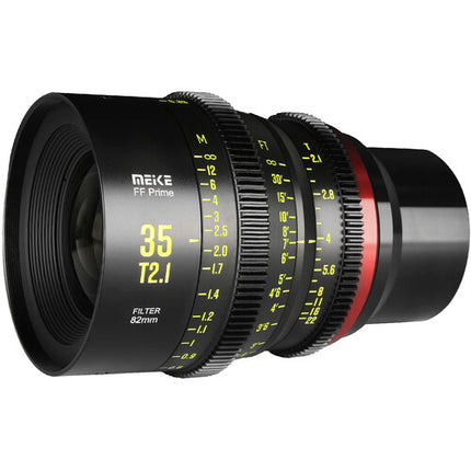 Meike 35mm T2.1 FF-Prime Objetivo Cine con Montura E 13" Enfoque Mínimo 330° Giro de Enfoque