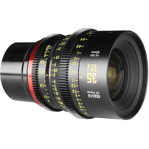 Meike 35mm T2.1 Lente Cine FF-Prime con montura L y 13" foco mínimo