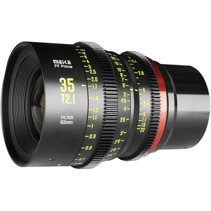 Meike 35mm T2.1 Lente Cine FF-Prime con montura L y 13" foco mínimo