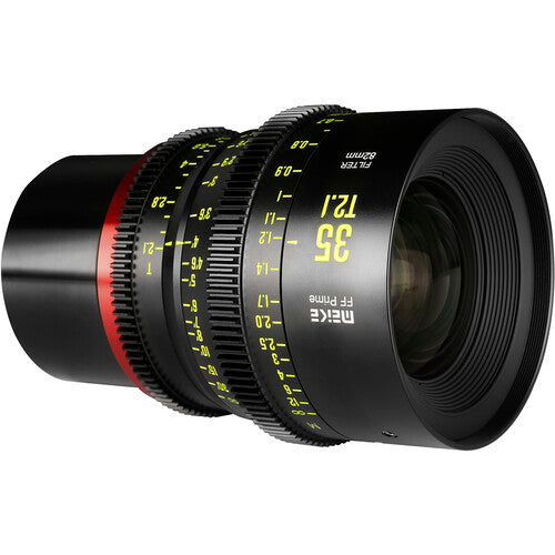 Meike 35mm T2.1 Lente de Cine Full Frame Montura RF 13" Distancia de Enfoque