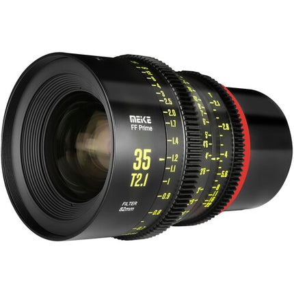 Meike 35mm T2.1 Lente de Cine Full Frame Montura RF 13" Distancia de Enfoque