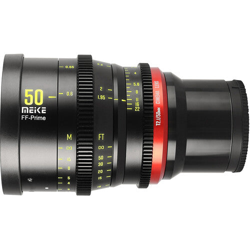 Meike 50mm T2.1 FF-Prime Óptica Cine con Montura E y Distancia Mínima 23.6"