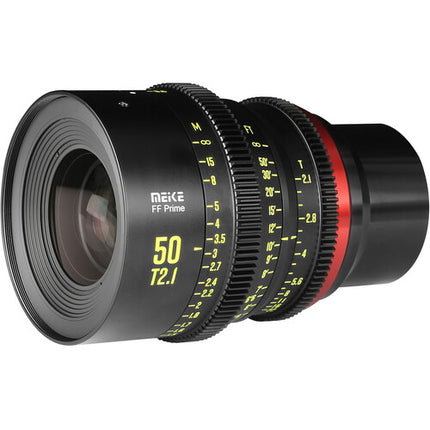 Meike 50mm T2.1 FF-Prime Óptica Cine con Montura E y Distancia Mínima 23.6"