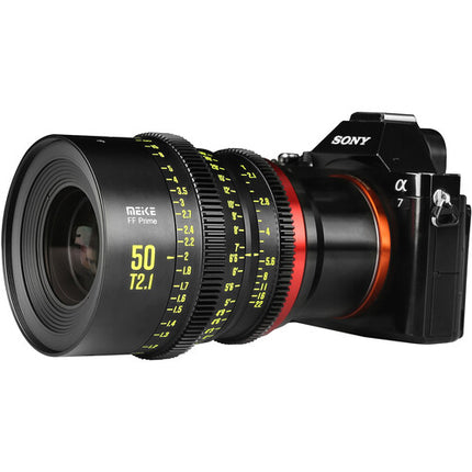 Meike 50mm T2.1 FF-Prime Óptica Cine con Montura E y Distancia Mínima 23.6"
