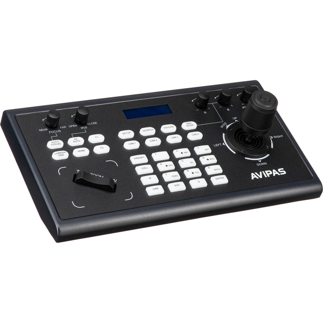 AViPAS AV-3104IP Controlador PTZ Joystick 4D IP y Serial PoE 12 VDC