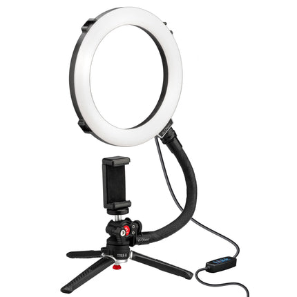 Oben TTVLK-8 Kit de Trípode para Vlogging con Luz Anular 8 Pulgadas 9 Pulgadas Altura Máxima 2.2 lb Capacidad