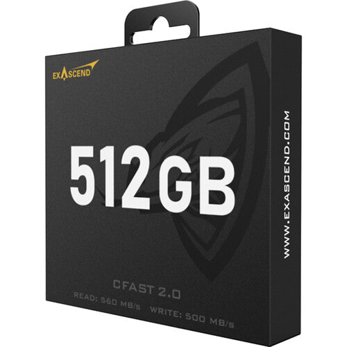 Exascend 512GB Archon Tarjeta de Memoria CFast 2.0 560MB/s 450MB/s