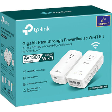TP-Link TL-WPA8631P Kit Powerline AV1300 Wi-Fi AC1200 Doble Banda Gigabit