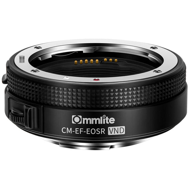 Commlite AF Adaptador Montura con ND Variable para Objetivos EF EF-S a Cámara EOS RF Autocontrol y Estabilización