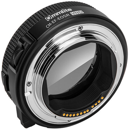 Commlite AF Adaptador Montura con ND Variable para Objetivos EF EF-S a Cámara EOS RF Autocontrol y Estabilización