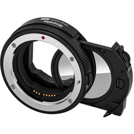 Commlite AF Adaptador Montura con ND Variable para Objetivos EF EF-S a Cámara EOS RF Autocontrol y Estabilización