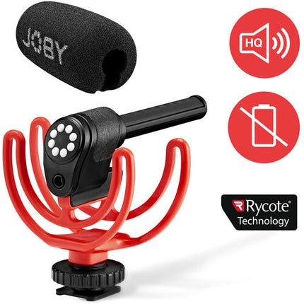 JOBY Wavo Micrófono On-Camera Supercardioide con Shockmount y TRRS