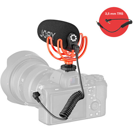 JOBY Wavo Micrófono On-Camera Supercardioide con Shockmount y TRRS