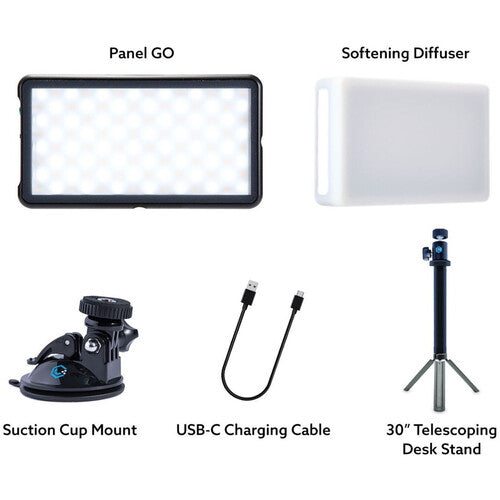 Lume Cube Panel GO Bi-Color Panel LED Luz 1050 Lux 3200-5600K Kit 2 piezas
