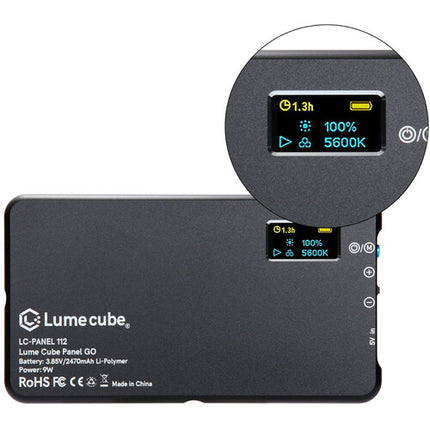 Lume Cube Panel GO Bi-Color Panel LED Luz 1050 Lux 3200-5600K Kit 2 piezas