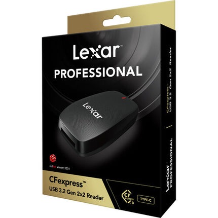 Lexar Professional CFexpress Type B Lector de Tarjetas USB 3.2 Gen 2x2 1700 MB/s con Cable 2 en 1